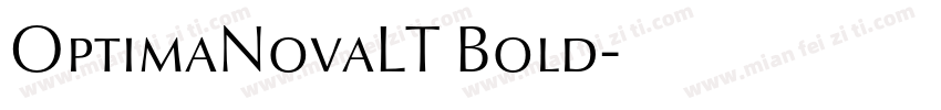 OptimaNovaLT Bold字体转换